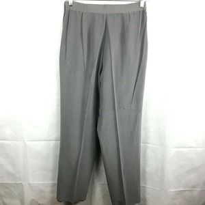Patrick Collection Pants Womens Sz 10 Gray 100% Silk‎ Dress Lined Pockets